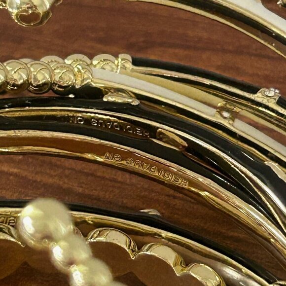 Heidi Daus Slim Pickens Black and White 8-piece Bracelet Set NWT - Picture 5 of 16